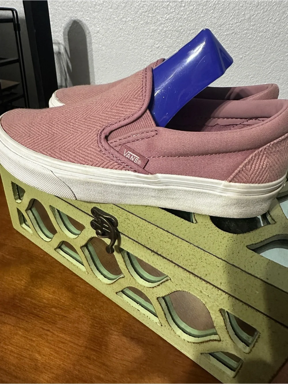 Vans Slip-On Sneakers in Mauve Pink/Dusty Rose
